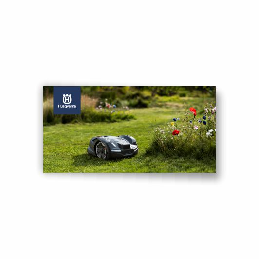 Banner 3000x1500mm Robot/Flowers